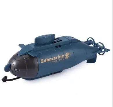 Беспроводной 40 МГц пульт дистанционного управления мини-субмарина с дистанционным управлением Pigboat модель игрушки пульт дистанционного управления RCToy подарок - Цвет: Синий