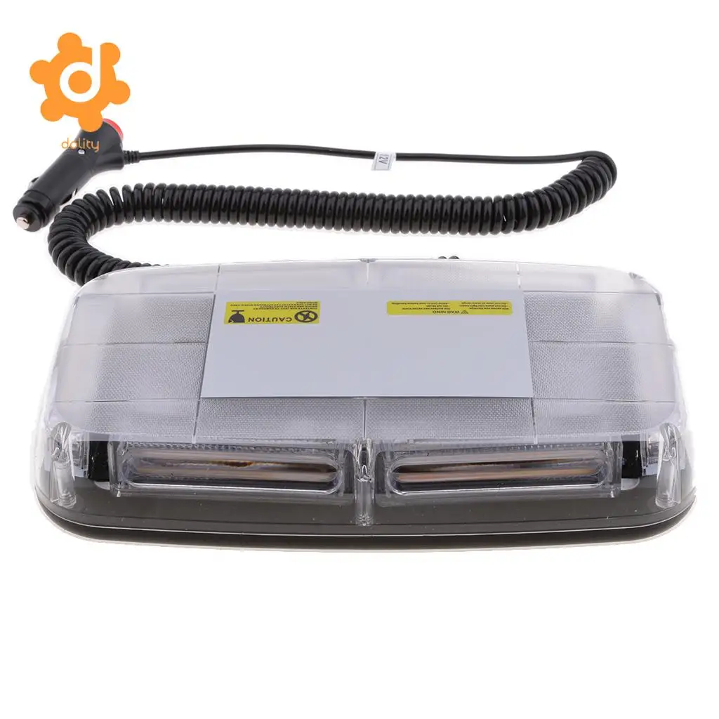 Car Truck Roof Top Emergency Warning Flash LED Strobe Light Magnetic Base