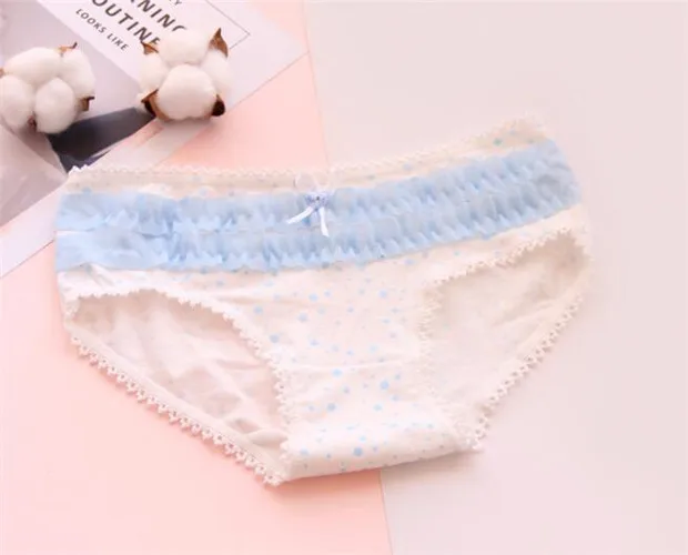 10PCS/Lot Children Cotton Underwear Young Girls Briefs Solid Low Waist Short Briefs Comfortable Ladies Panties YT-1105-10PCS