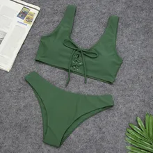 MUQGEW летние купальники с низкой талией без косточек Для женщин двух частей сплошной Baddage пикантные Разделение купальник бикини купальник пляжная одежда#29