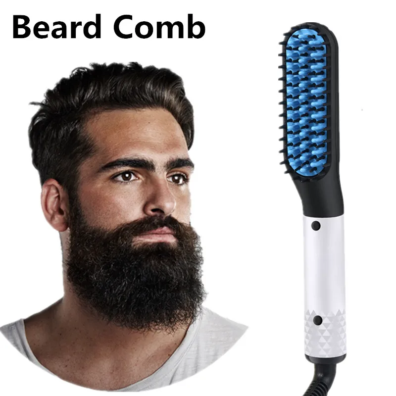 

25% OFF TODAY Quick Beard & Hair Straightener Comb Electric Hair Straightener &Curler Brush Salon Fast Heating Hairdressing Comb