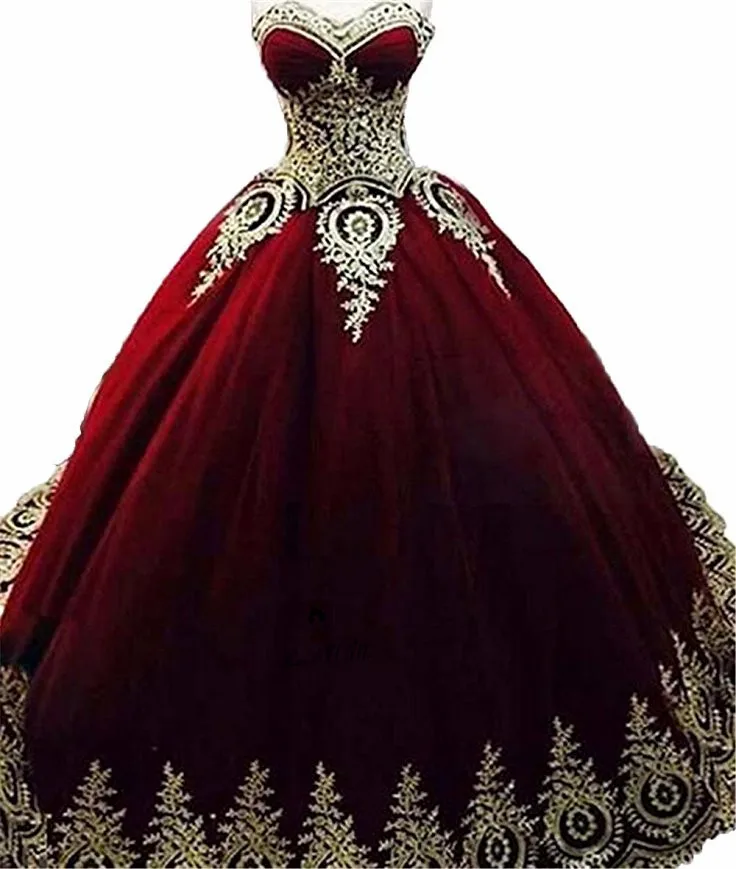 maroon and gold quinceanera