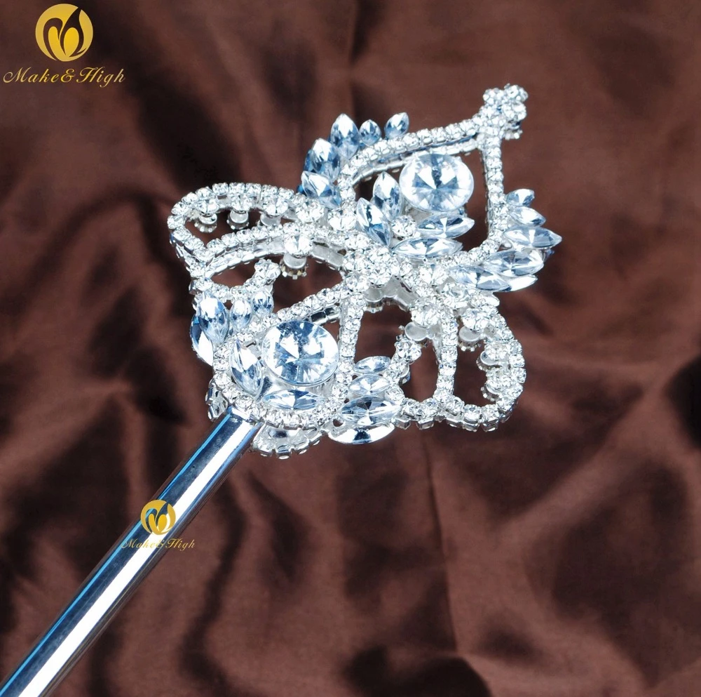 baard Begrafenis Trek Vintage Floral Long Scepter Wands Clear Crystal Rhinestones Silver Handmade  Prop Pageant Parade Costumes Party Accessoires - Jewelry Findings &  Components - AliExpress