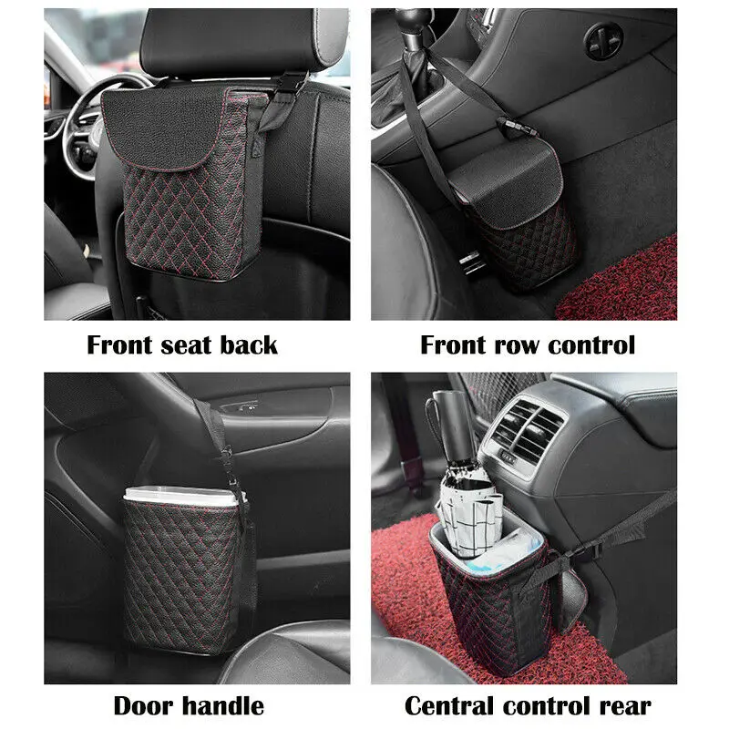 Car Trash Can Organizer Garbage Holder Automobiles Storage Bag Accessories Auto Door Seat For Subaru Forester Outback Legacy XV |