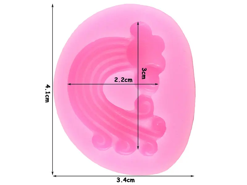 Радуга силиконовые формы воздушный шар для кексов, помадки формы Единорог детский наряд для дня рождения торт декоративные инструменты шоколадные конфеты формы для мастики