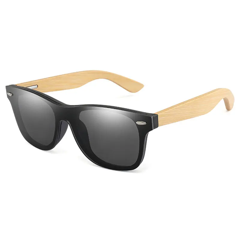 

Bamboo Wood Sunglasses Fashion Men Women Coating Mirror Sun Glasses Vintage Shades Eyewear UV400 Oculos de sol Gafas