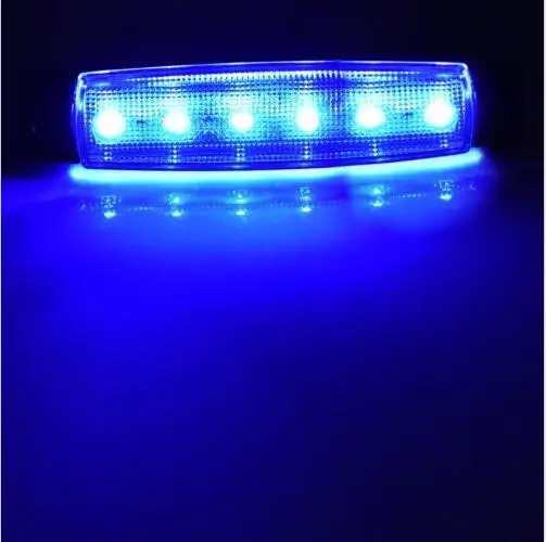 1x12 V 6 светодиодный красный/синий боковой габаритный индикатор света тормозной