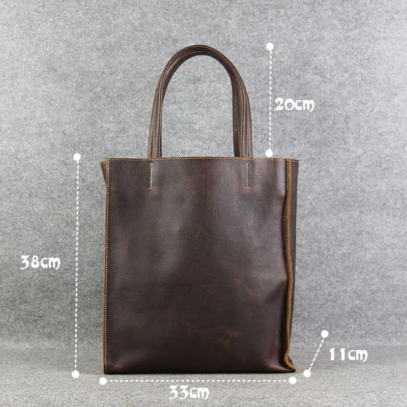 AETOO  Handmade original leather bag female bag first layer of leather handbag shoulder bag leisure shopping bag retro