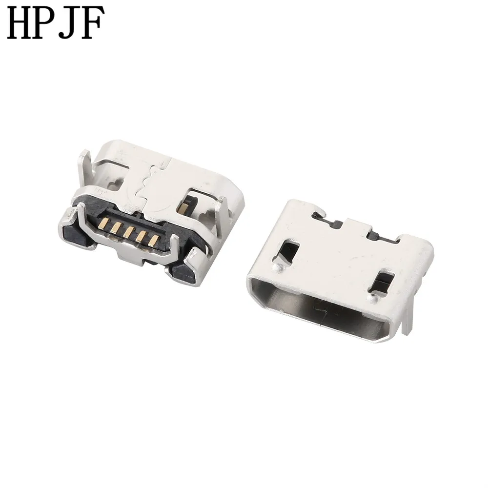 

10Pcs Micro USB 5pin B type Female Connector For Mobile Phone Micro USB Jack Connector 5 pin Charging Socket 4-pin DIP