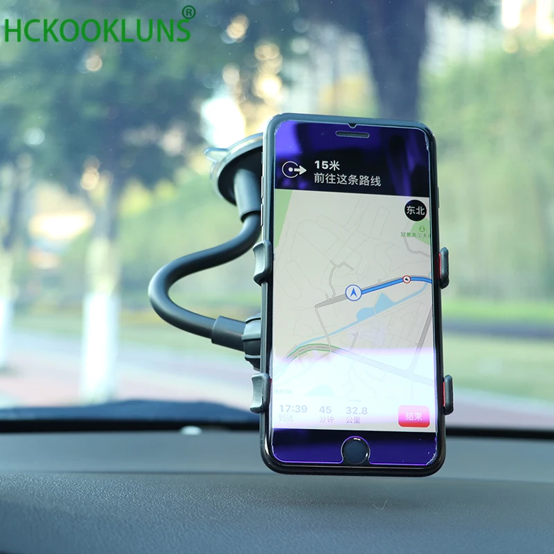 Car Mobile Phone Holder, Flexible 360 Degree Adjustable GPS Holder for