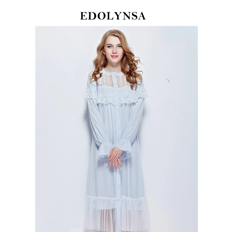Ночная рубашка женская винтажная белая с сеточкой для дома 2020|vintage nightdresses|long