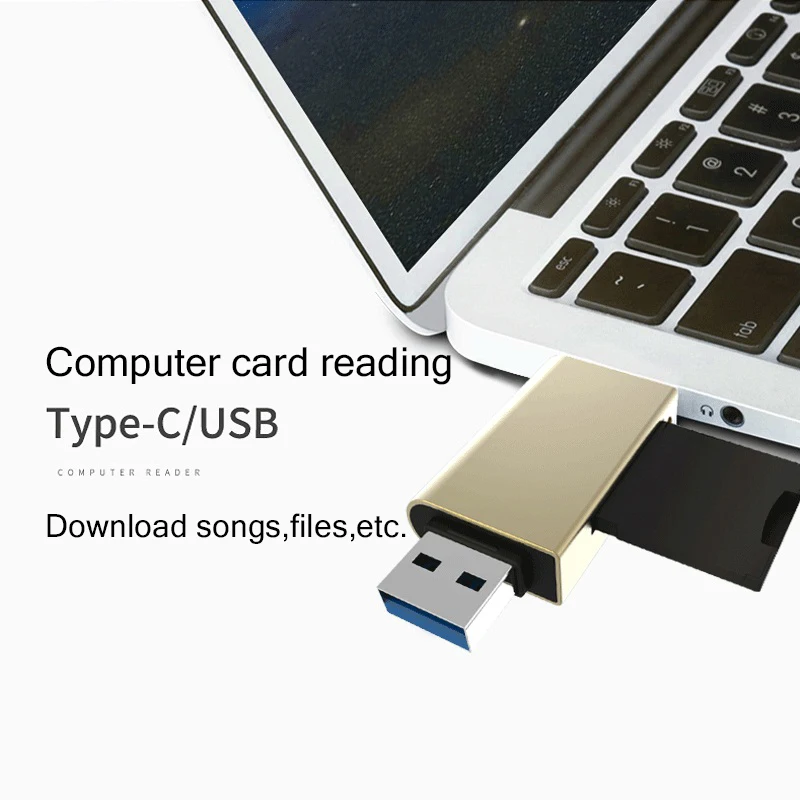 USB 3 0 Type C Micro USB Card Reader SD TF Card OTG Adapter Mobile Phone 4