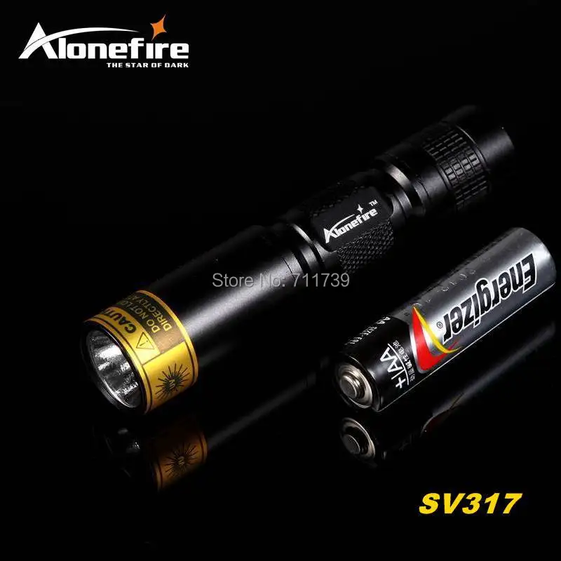 ALONEFIRE SV317 395nm УФ-ультрафиолетового вспышки света кошка, собака животных мочи деньги гостиничный детектор лампа УФ светодиодный фонарь