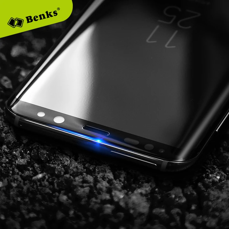 Benks 3dスクリーンプロテクター用samsung galaxy s8プラスホット湾曲エッジフルサイズスクラッチプルーフ強化ガラス� amsung s8フィルム