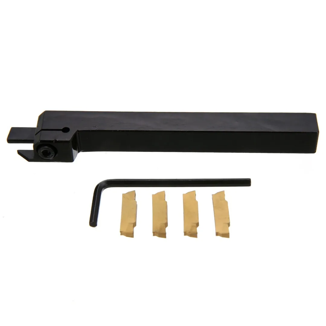 

4pcs MGMN300 Inserts + 1pc Stainless Steel MGEHR1212-3 Turning Tool Holder Boring Bar 100mm with Wrench For Semi-finishing