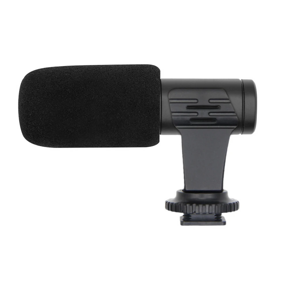 JINSERTA микрофон для зеркальной цифровой записи видео микрофон Youtube блог запись микрофоны с 3,5 мм разъемом для sony iPhone HuaWei DSLR - Цвет: Sponge-windsheild
