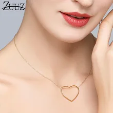 ZUUZ колье ожерелье кулон из нержавеющей стали чокер серебро розовое золото для женщин ювелирные изделия аксессуары цепь лучшие друзья ювелирные изделия