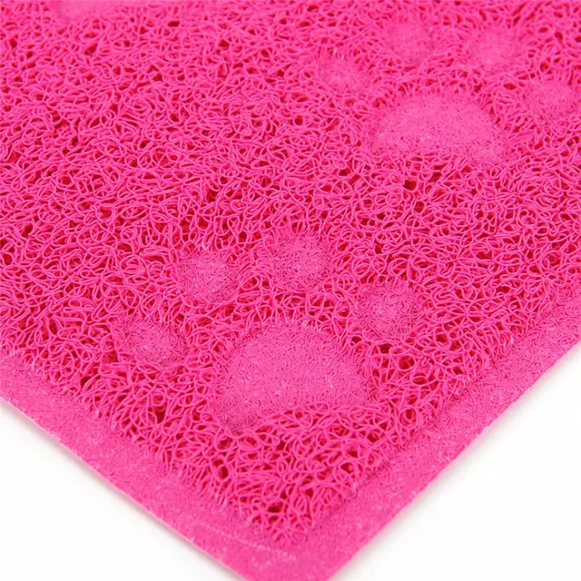 Hoopet Pet Dog Cat Food Mat Feeding Bowl Pad PVC Elastic Fiber Cat Litter Mat Placemat Easy to Clean Pet Supplies 30x40CM