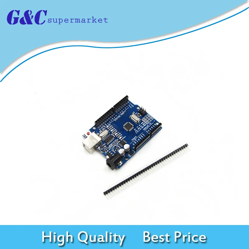 

UNO R3 ATMEGA328P-AU CH340 CH340G For Arduino UNO R3 NO USB CABLE