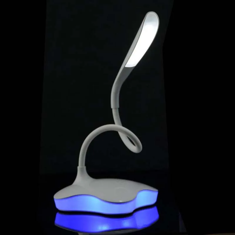 

3 Level Dimmable Clover LED Sensor Desk Light Eye-Protection Lamp Flexible Night Light With USB Cable for Study Table Lamp