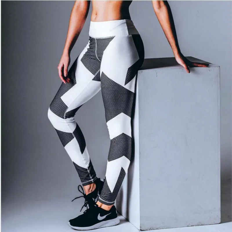 Ovesport Patchwork Sexy Women Leggings Sporting Fitness Leggins For Women Workout Elastic High