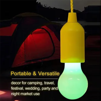 

2018 Super Emergency Portable LED Pull Cord light Bulb Outdoor Garden Camping Hanging LED Light Lamp Dropshipping 0110