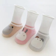 3 пар/упак. унисекс детские носки мультфильм Носки для девочек и мальчиков для малышей носки для новорожденных Мягкие хлопковые носки От 1 до 5 лет