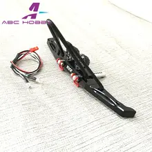 Реалистичный 1/10 гусеничный автомобиль алюминиевый передний бампер для Jeep осевой SCX10 и scx10-ll AX90046