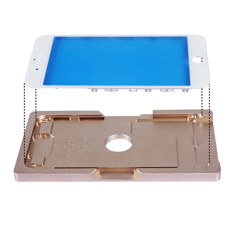 

1Pcs Eruntop High Quality Precision Aluminium Mould For Iphone 7 plus 6 6s 5g 5s Laminator Mold For The Front Glass