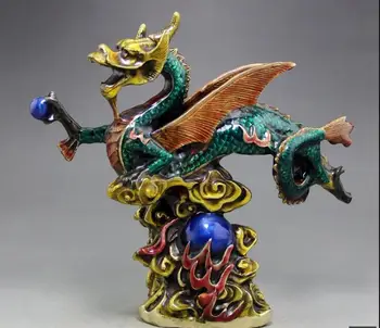 

Special offer antique copper tire Cloisonne ornaments enamel crafts brass dragon Home Furnishing decoration decoration