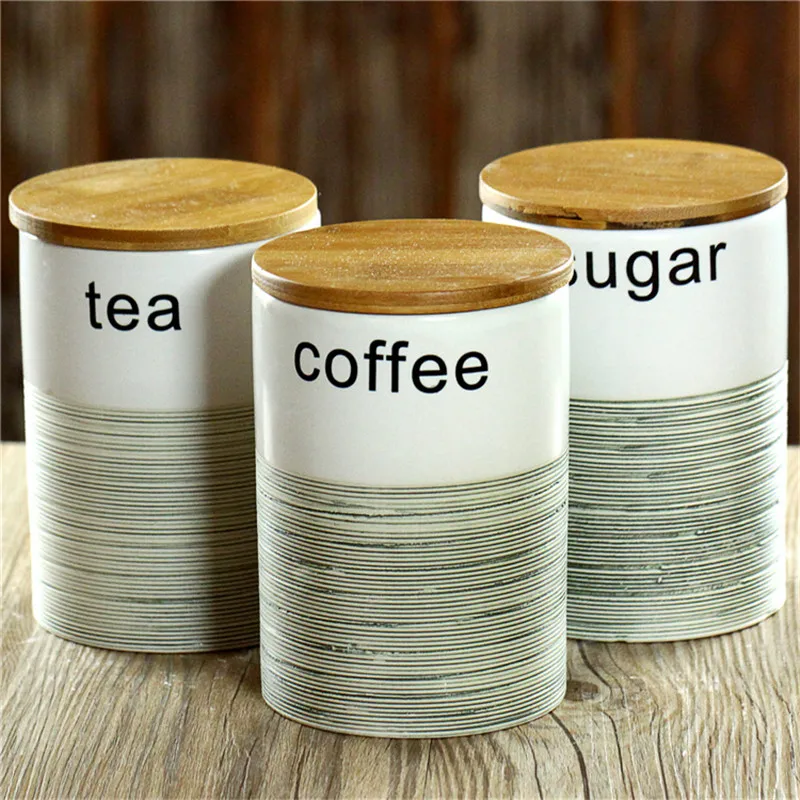 Ceramc Sealed Jars And Lid Storage Bottle Food Candy Storage Tea