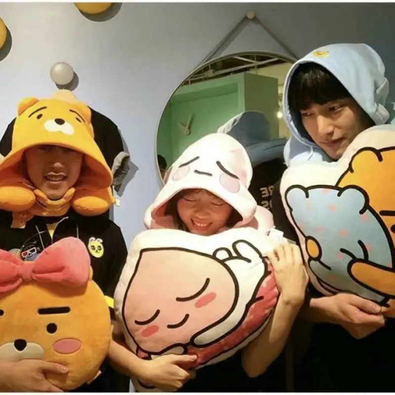 Neck Pillow travel Creative travel pillow for airplane sleeping pillow with cloak Korea friends Ryan lion appeach animal pillow Neck Pillow travel Creative travel pillow for airplane sleeping pillow with cloak Korea friends Ryan lion appeach animal pillow