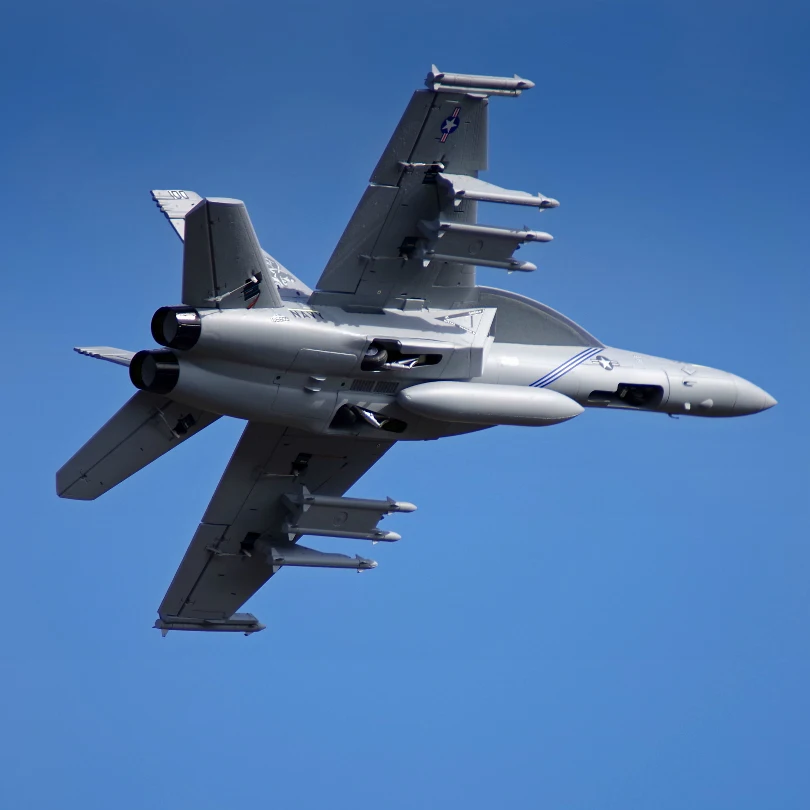 Радиоуправляемый самолет FMS F/A 18F F18 Super Hornet V2 70 мм Ducted Fan EDF Jet модель самолета PNP 6S 6CH