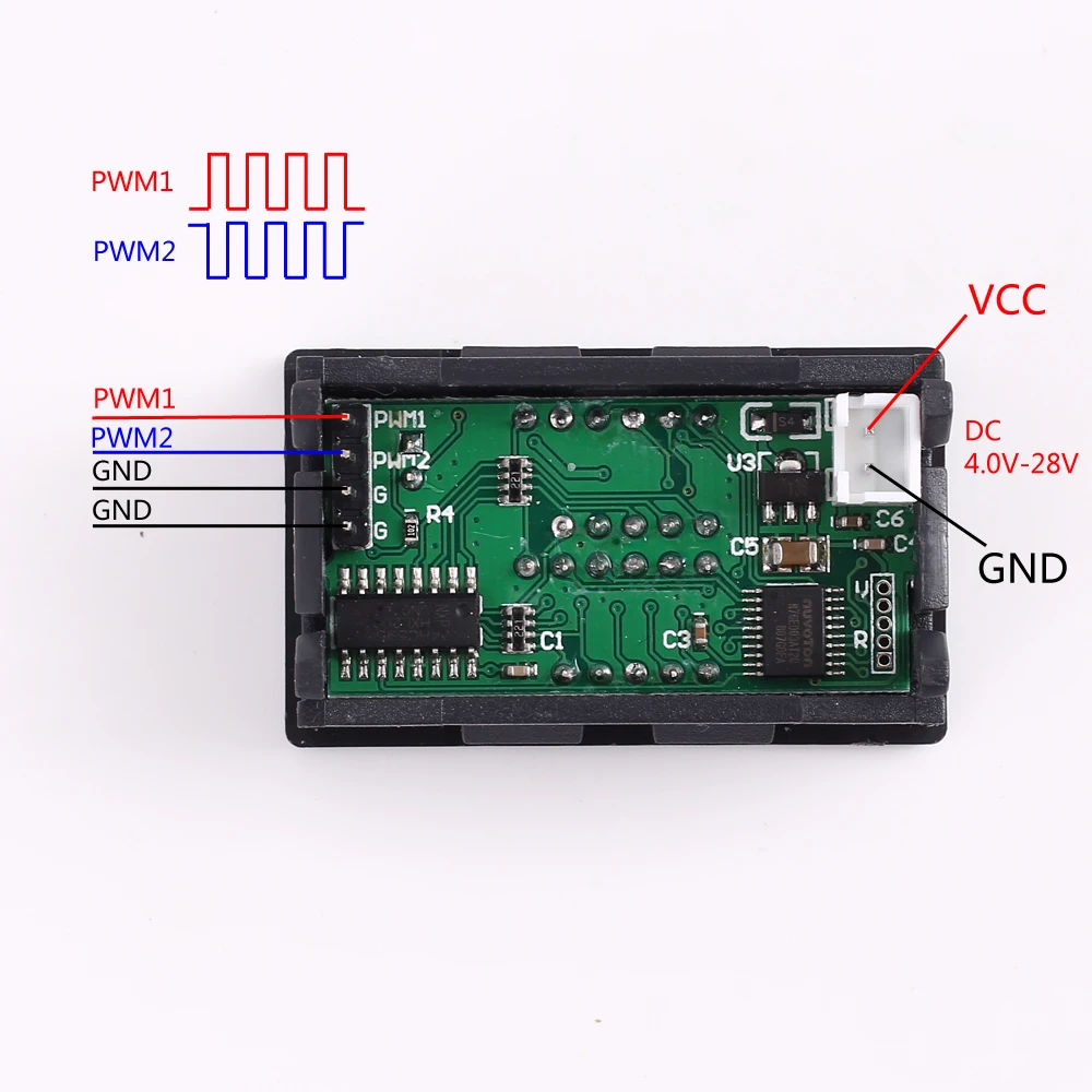 DC 4V 30V PWM генератор сигналов 2 канальный 1 Гц 160 кГц Частота Рабочий цикл Бесплатный