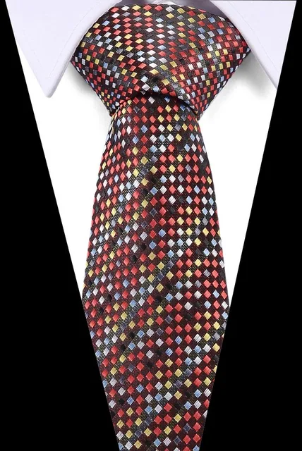 7.5m Mens Ties Pink Man Fashion Polka Dot Plaid Striped Floral Neckties Corbatas Gravata Jacquard Silk Business Tie for Men L131