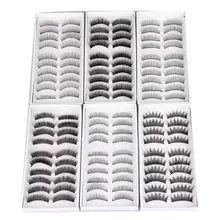 60 Pair Assorted False Eyelashes Eyelash Makeup Party