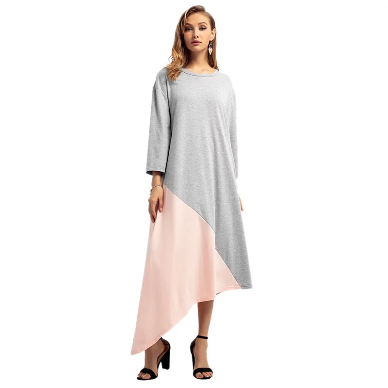 

Women's Autumn Winter Models Middle Eastern Clothes Muslim Large Size Dress Arab Robes