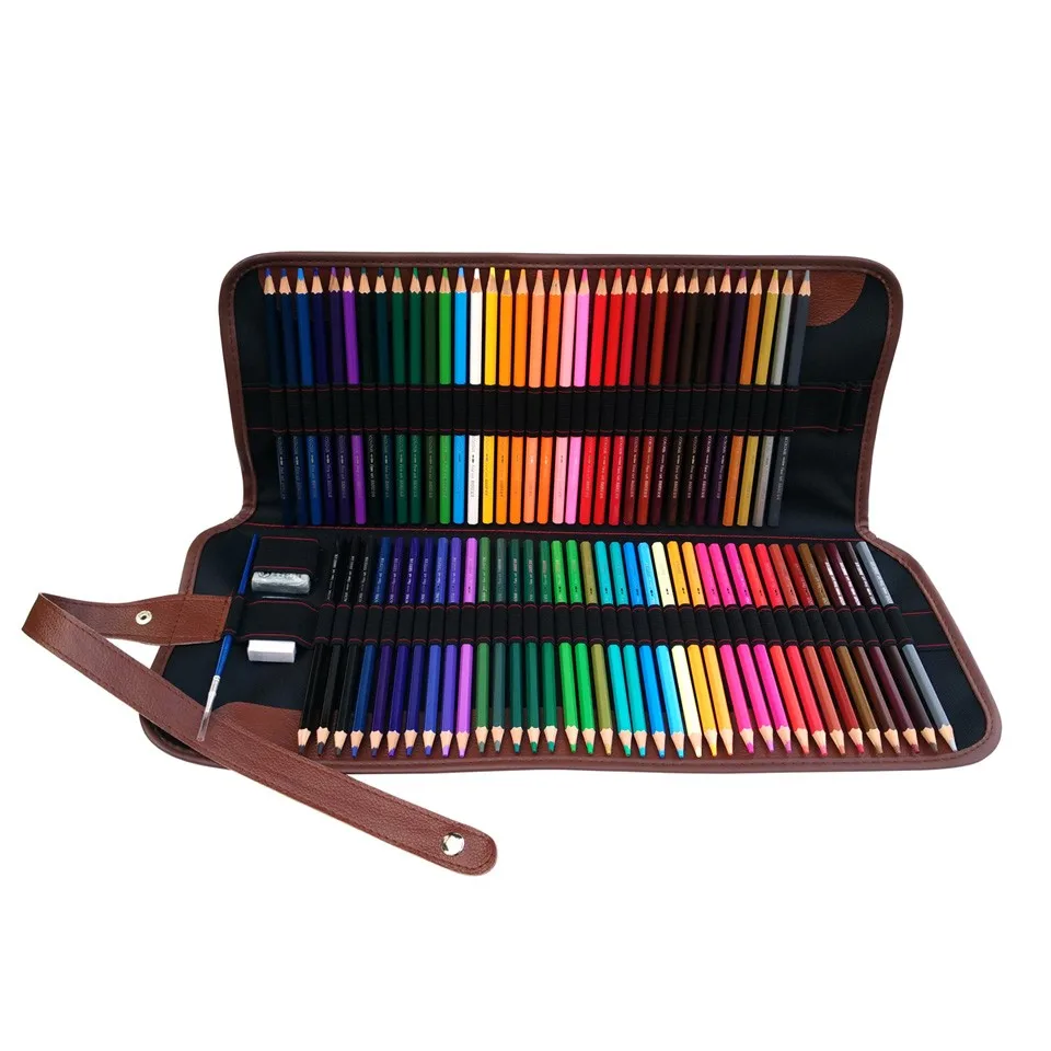 72 Holes Pencil Case Roll Up Set-1