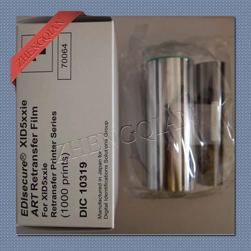 EDIsecure DIC10319 Reverse Transfer Film match DIC10216 YMCKO ribbon