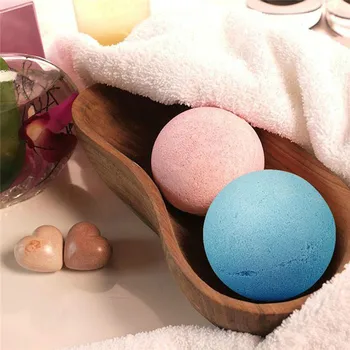 

Hot sale 1 Pcs Organic Bath Salt Ball Natural Bubble Bath Bombs Ball Rose Green Tea Lavender Lemon Milk