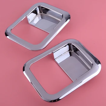 

beler 2Pcs Chrome ABS Exterior Car Door Handle Bowl Cover Trim Sticker Fit For Jeep Wrangler TJ 1997-2003 2004 2005 2006 Styling