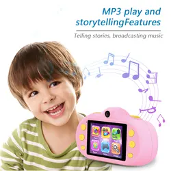 12MP мини Детская камера 1080P HD детская камера мини цифровая камера 2,4 дюймов ЖК-экран Двойные линзы w/Фото Видео MP3 игры розовый/зеленый