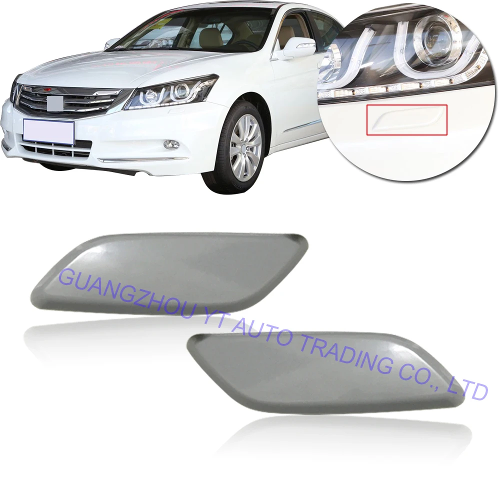 

CAPQX For HONDA CIVIC 2012 2013 FB2 FB3 Front bumper headlamp Headlight Washer Cover Cap Shell (no paint any color) Base Color