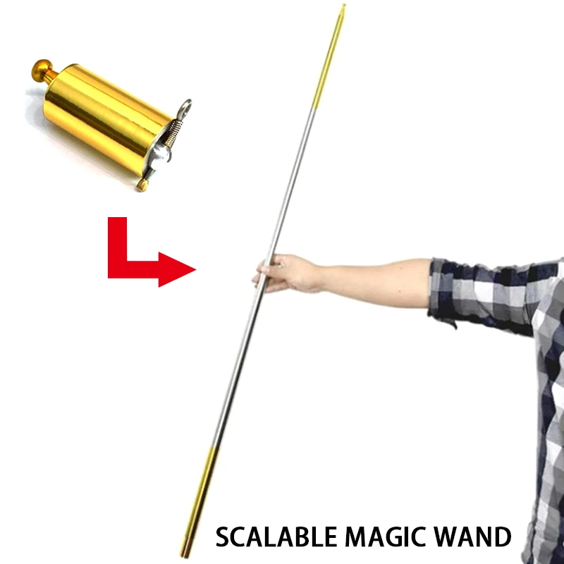 

Magic telescopic stick Retractable Rod Wand Oxygen Free Copper Toy Tricks Toy Stage Props Gift Practice Performance