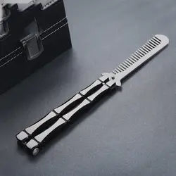 Новый бренд Smart Практика Balisong Бабочка Многофункциональный Double Dragon скучно Ножи тренер расческой