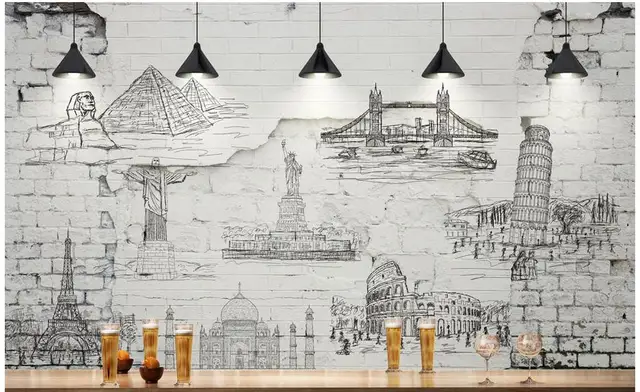 customized photo wallpaper 3d wall murals wallpaper wall brick