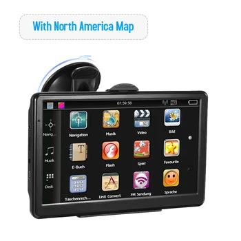 

Portable 7" Touch screen Car GPS Navigator GPS Navigation System 8GB 256MB MP4 Players With FM Transmitter Free Map
