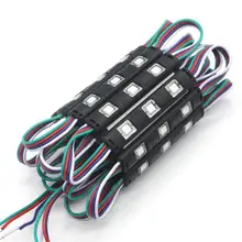 Новое поступление 5050 SMD 3 светодиодный S RGB инжекторные светодиодные модули с объективом DC 12 V Водонепроницаемый IP67 рекламы свет