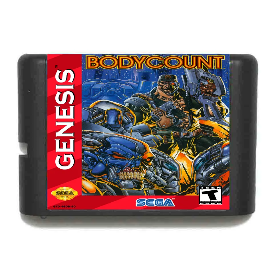 

Body Count 16 bit Game Card For Sega MegaDrive & Genesis System