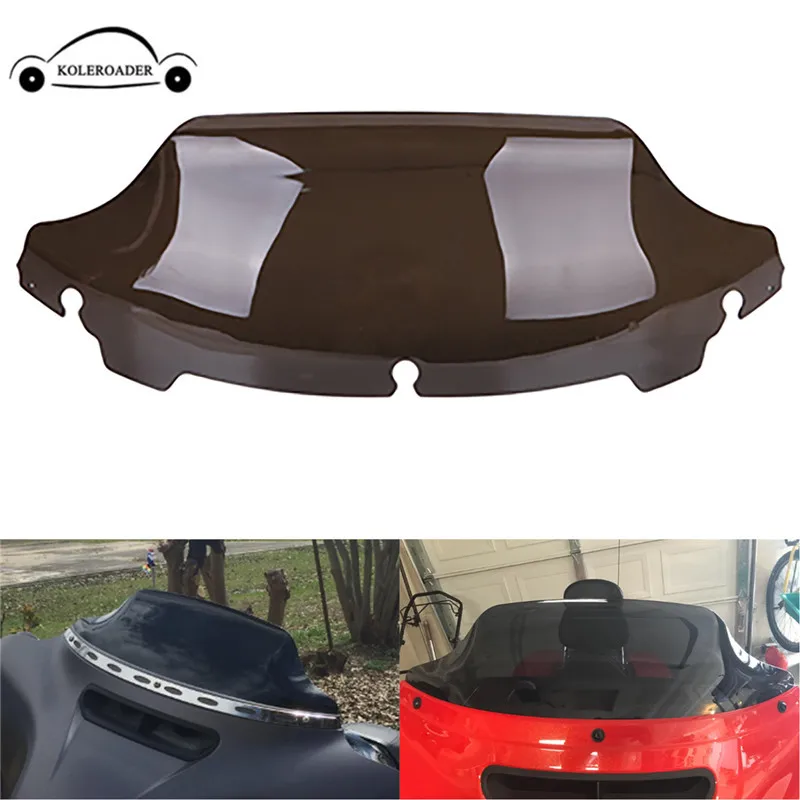 

6.5" Wave Windshield Windscreen For Harley FLHT FLHTC FLHX Touring 2014-2018